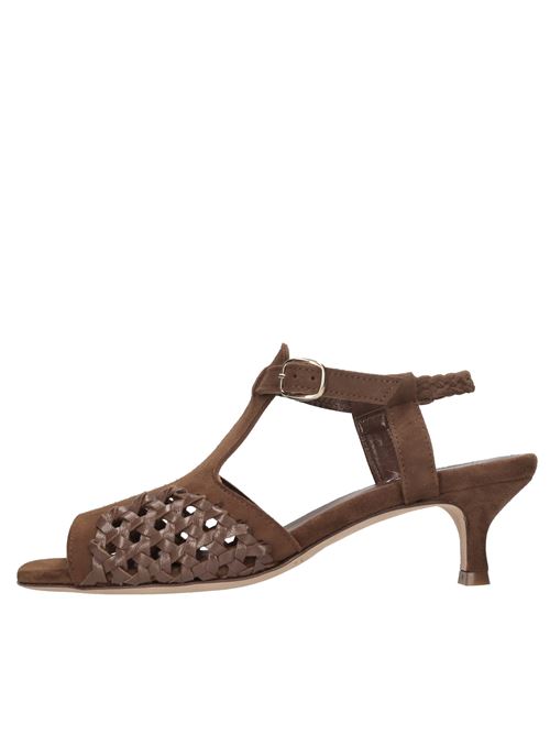 Sandali in camoscio e pelle LORENA PAGGI | 61602NERO